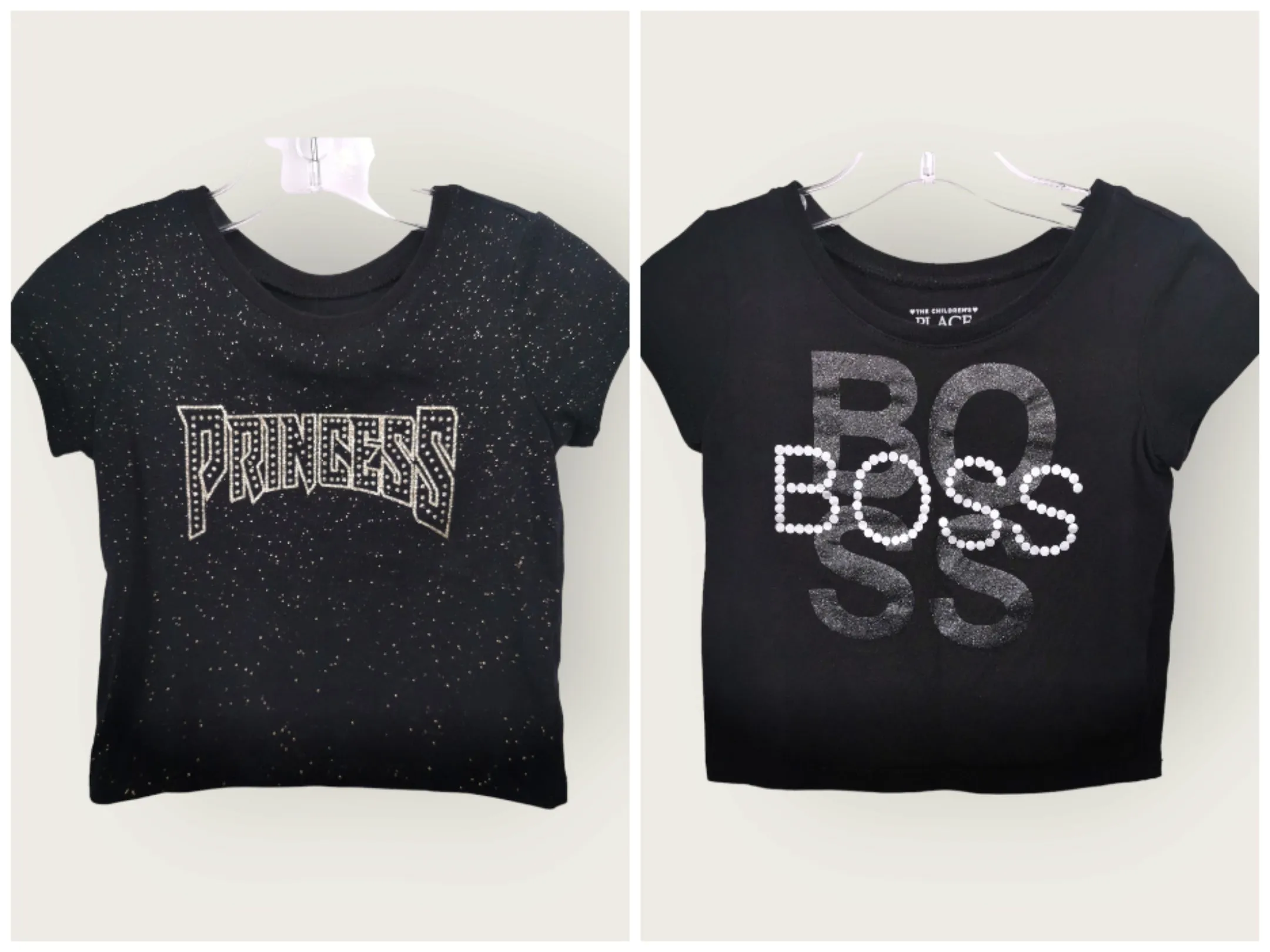 BABY GIRL SIZE 18/24 MONTHS - CHILDREN'S PLACE, 2 Pack Graphic T-shirts EUC B47
