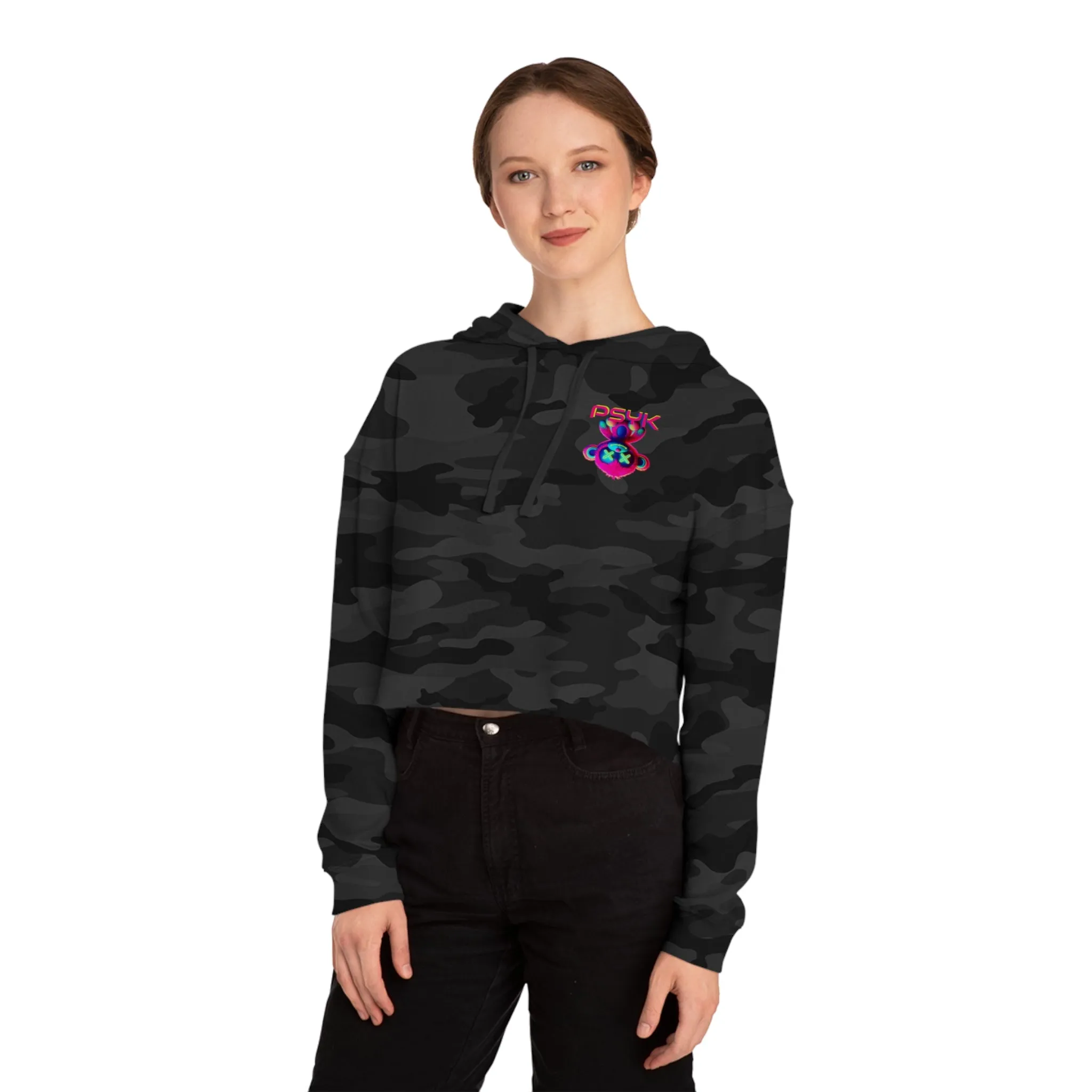BABY PSYK Cropped Hooded Sweatshirt