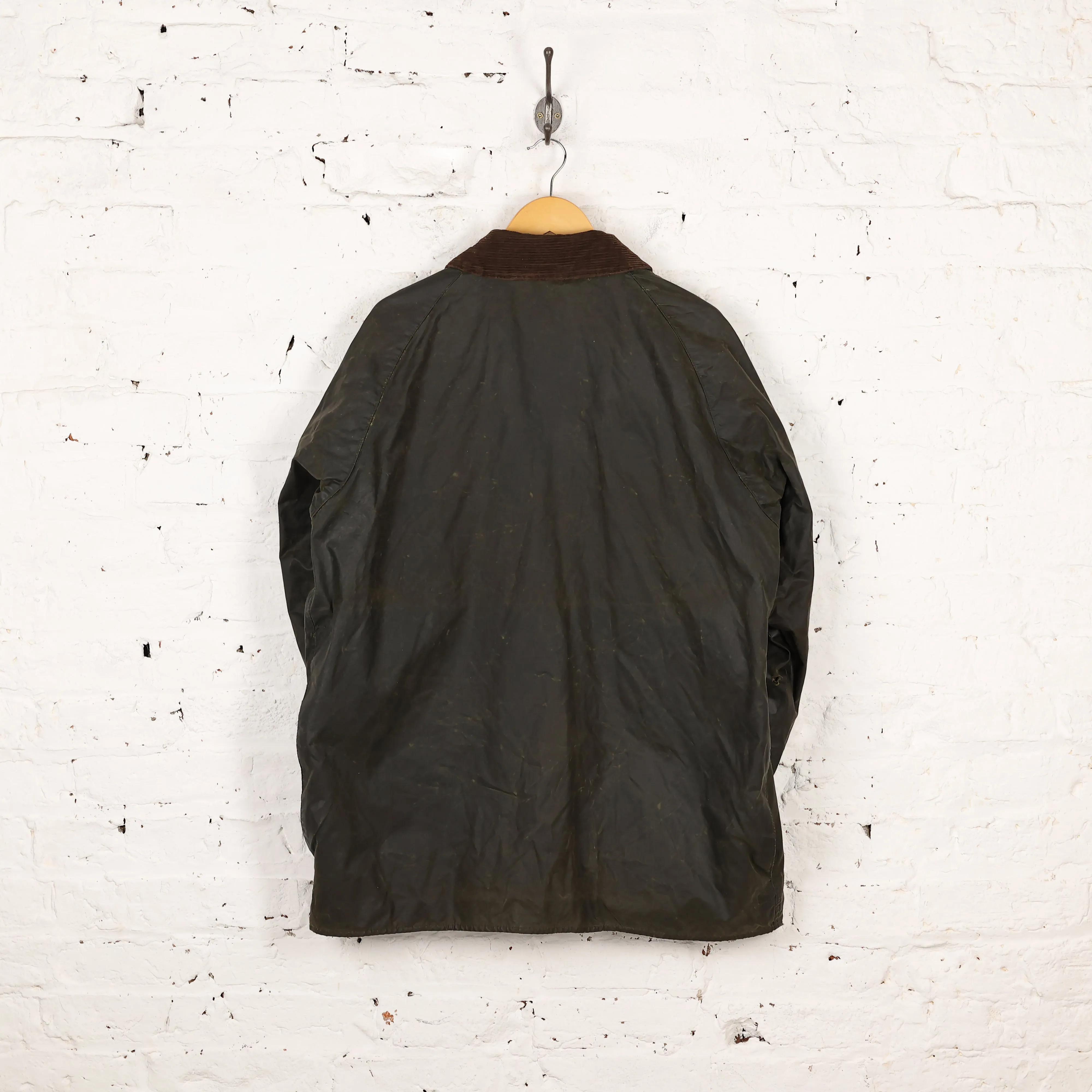 Barbour Beaufort Wax Jacket Coat - Green - XL