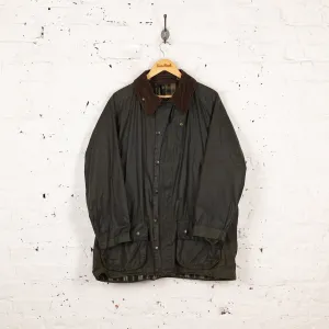 Barbour Beaufort Wax Jacket Coat - Green - XL
