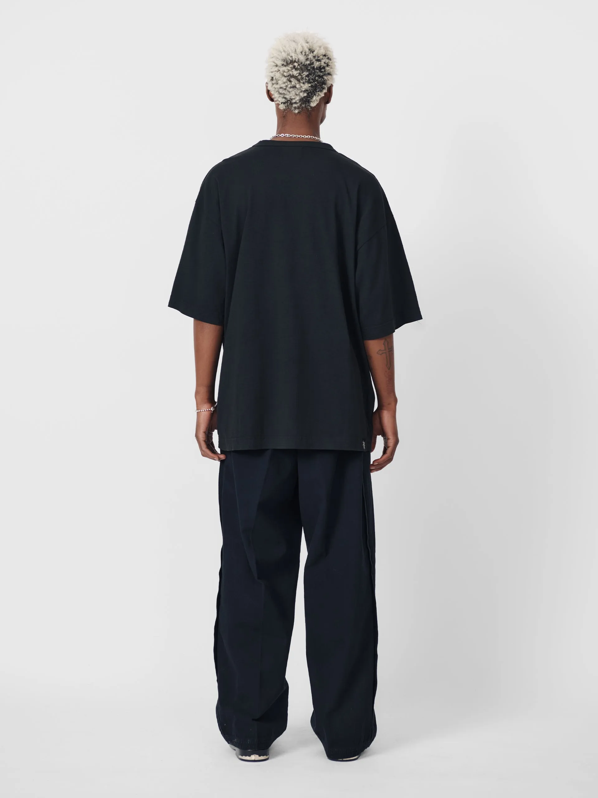 BEACH BRAINS Big Oversize Tee Black