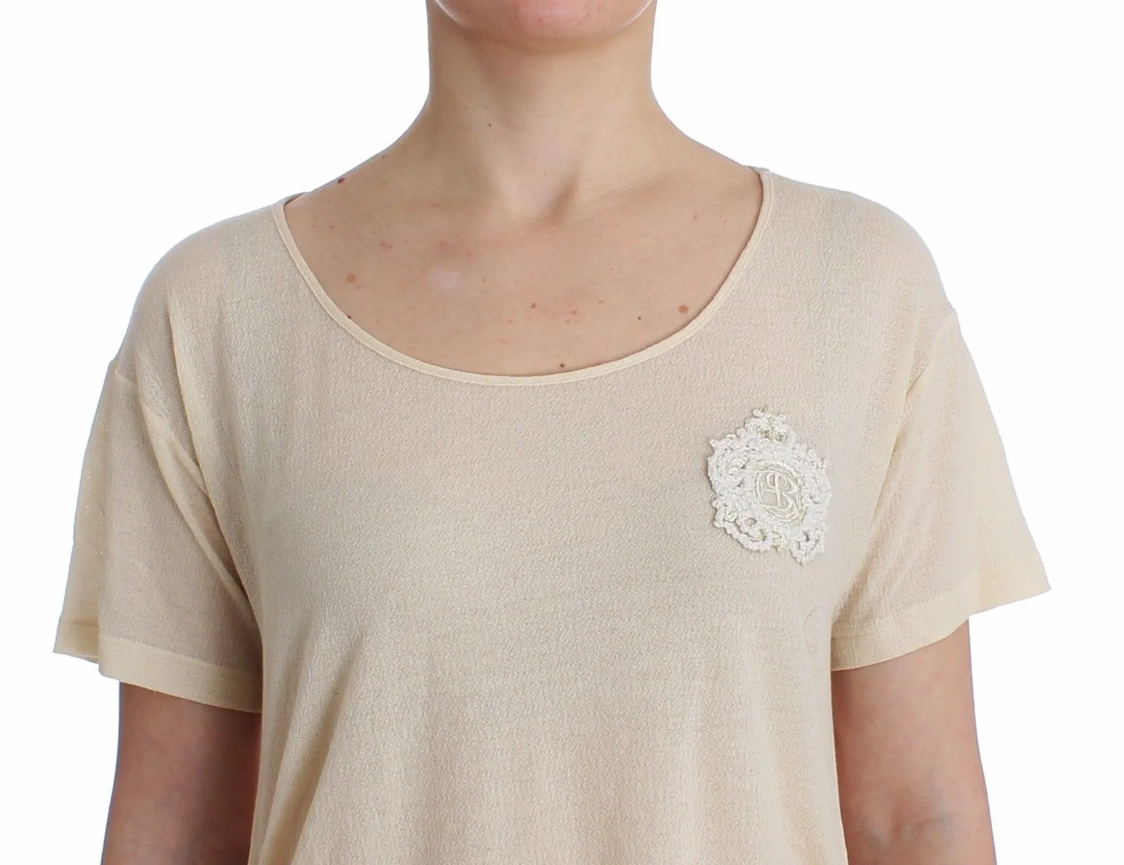 Beachwear White Maxi T-Shirt Top Blouse