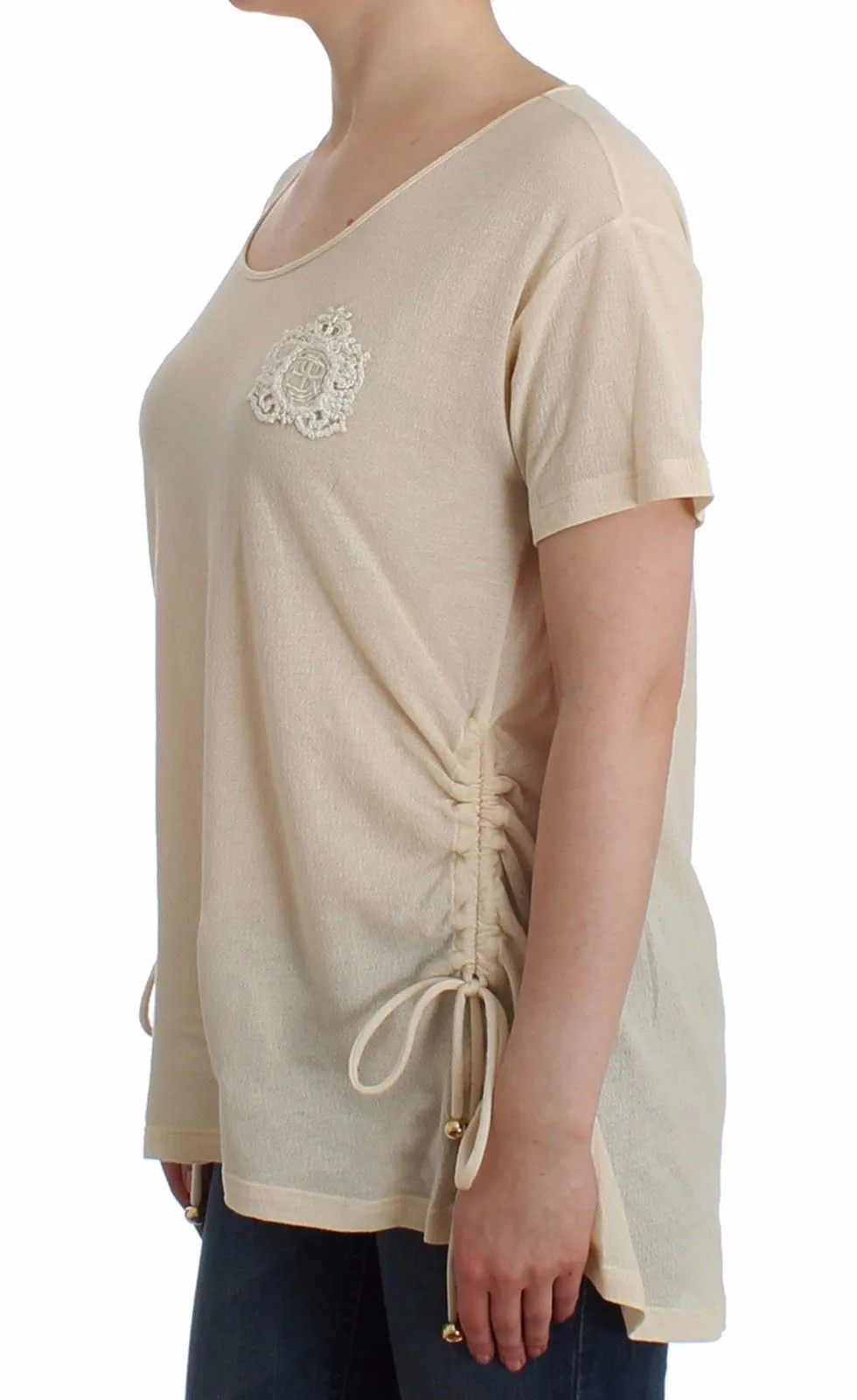 Beachwear White Maxi T-Shirt Top Blouse
