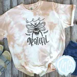 Bee Grateful Tie Dye Tee or Sweatshirt