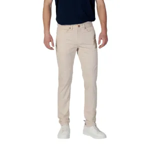 Beige Cotton Jeans & Pant