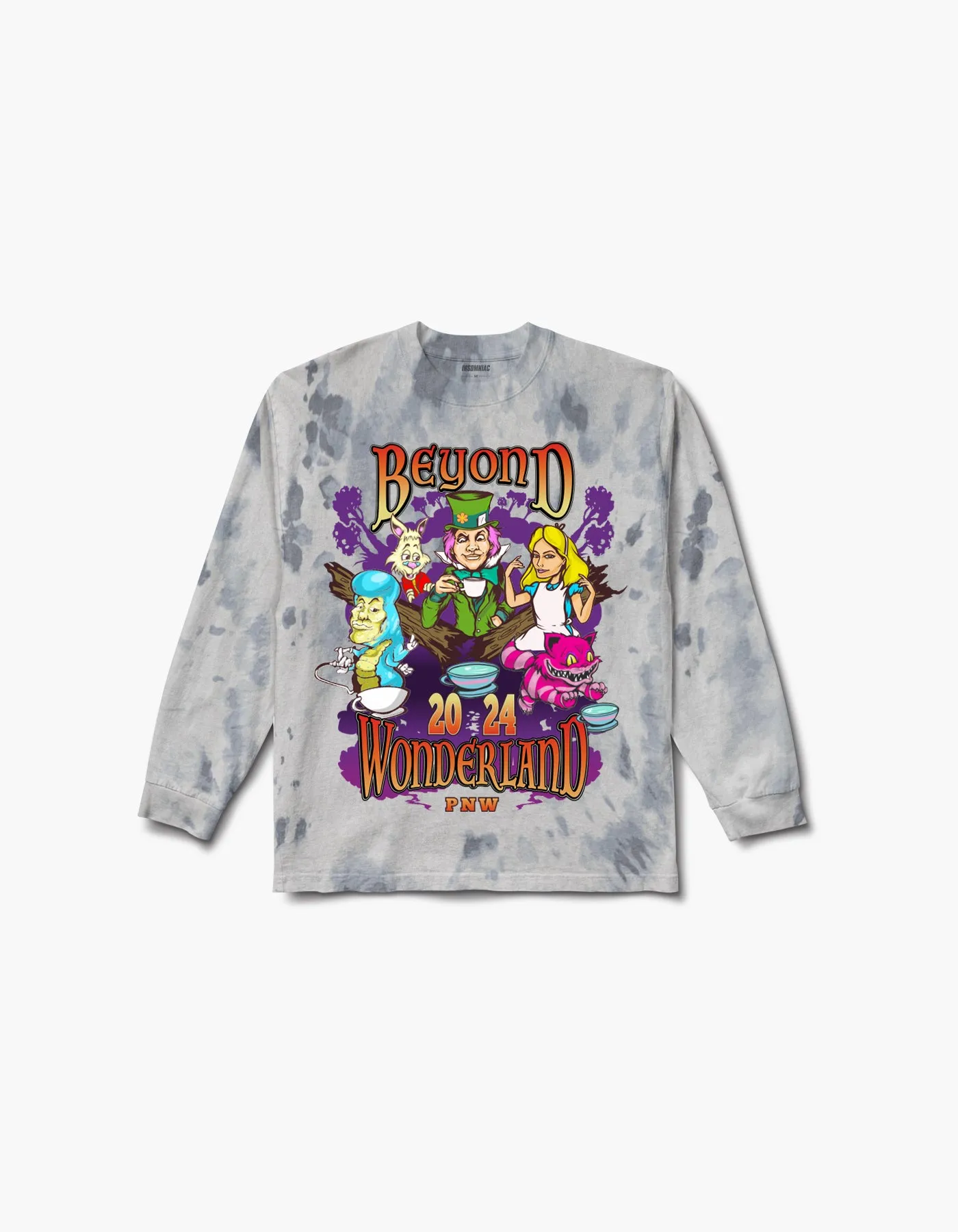 Beyond Wonderland PNW Into the Garden Lineup Tie Dye L/S Tee