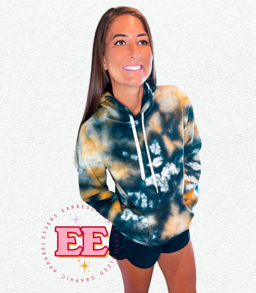 Black & Gold Ice Dye