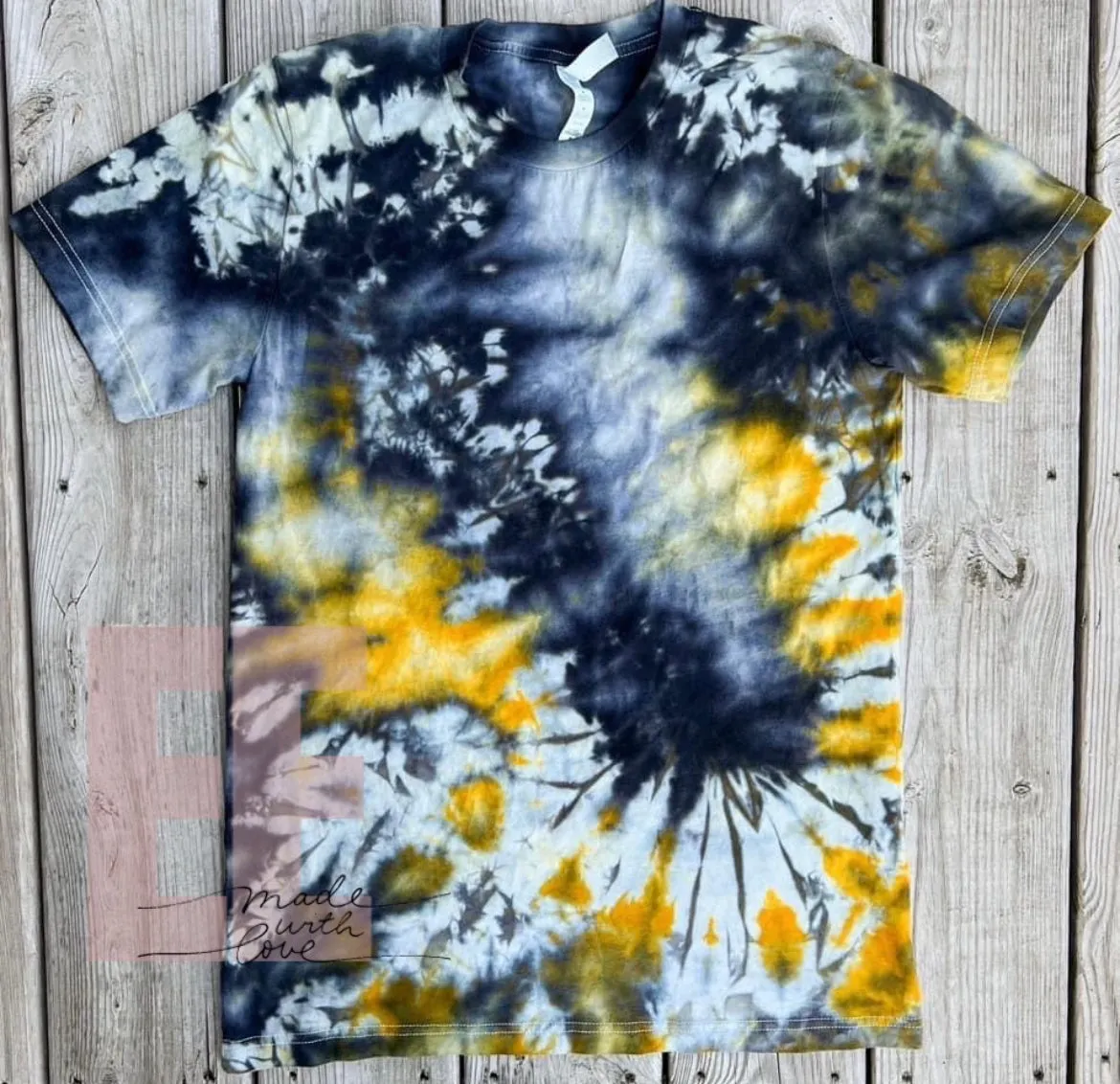 Black & Gold Ice Dye