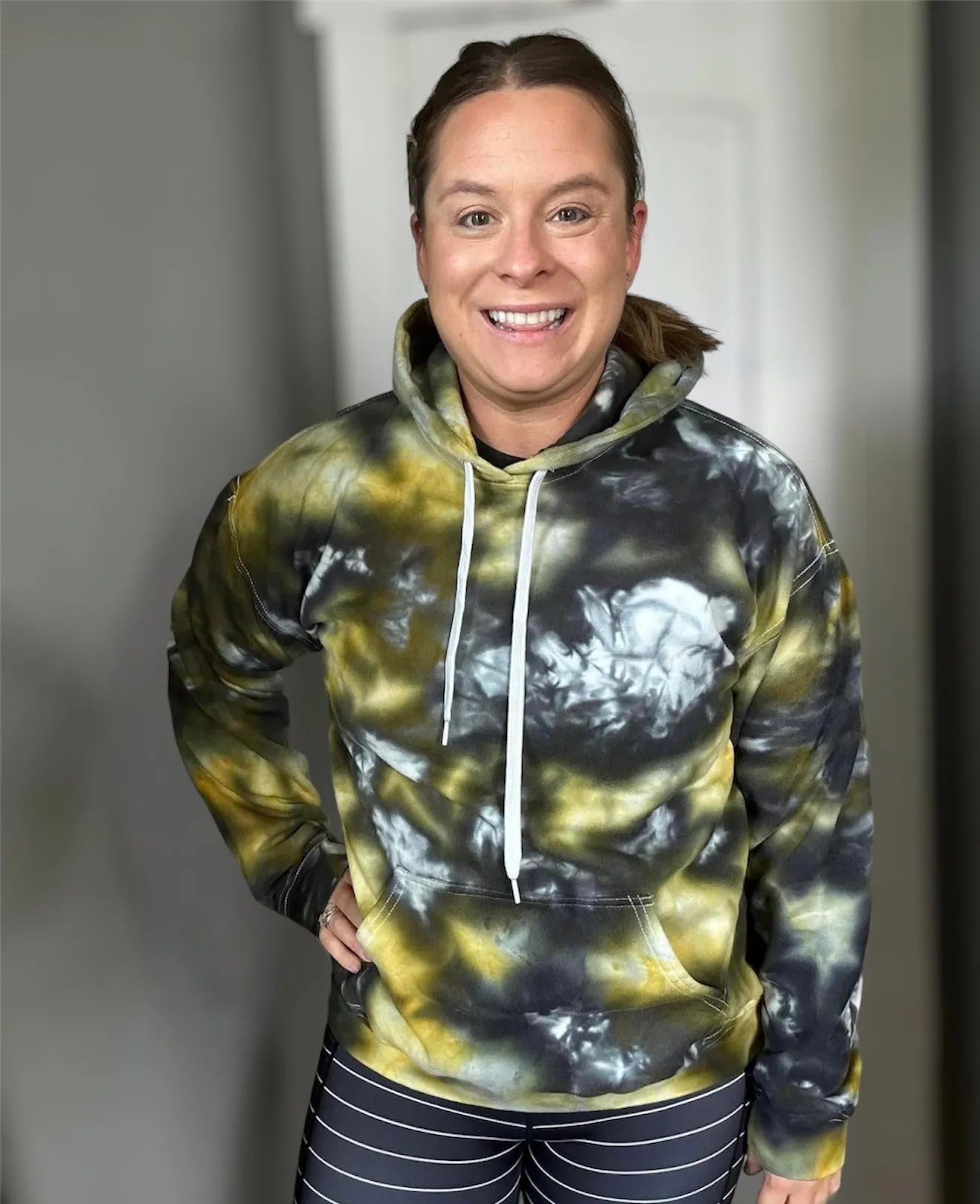 Black & Gold Ice Dye