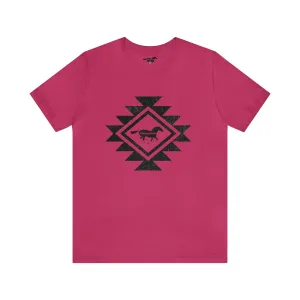 Black Aztec Graphic Tee - Assorted Shirt Colors