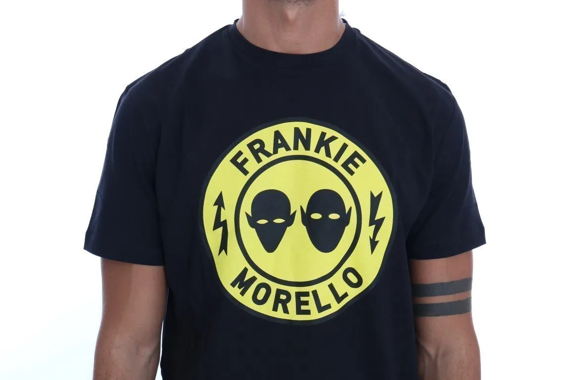 Black Cotton Crewneck T-Shirt
