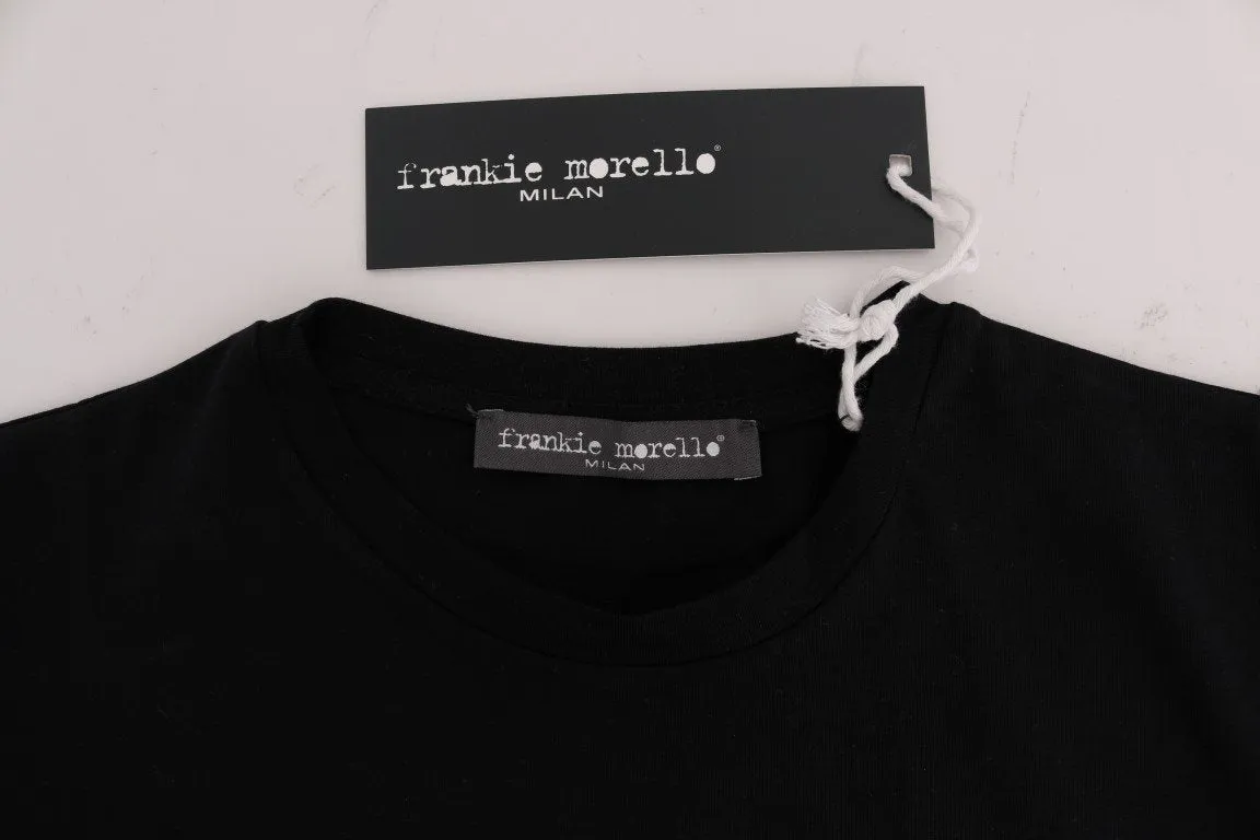 Black Cotton Crewneck T-Shirt