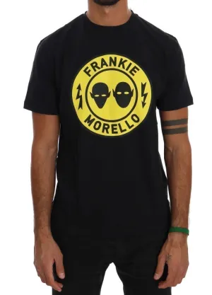 Black Cotton Crewneck T-Shirt