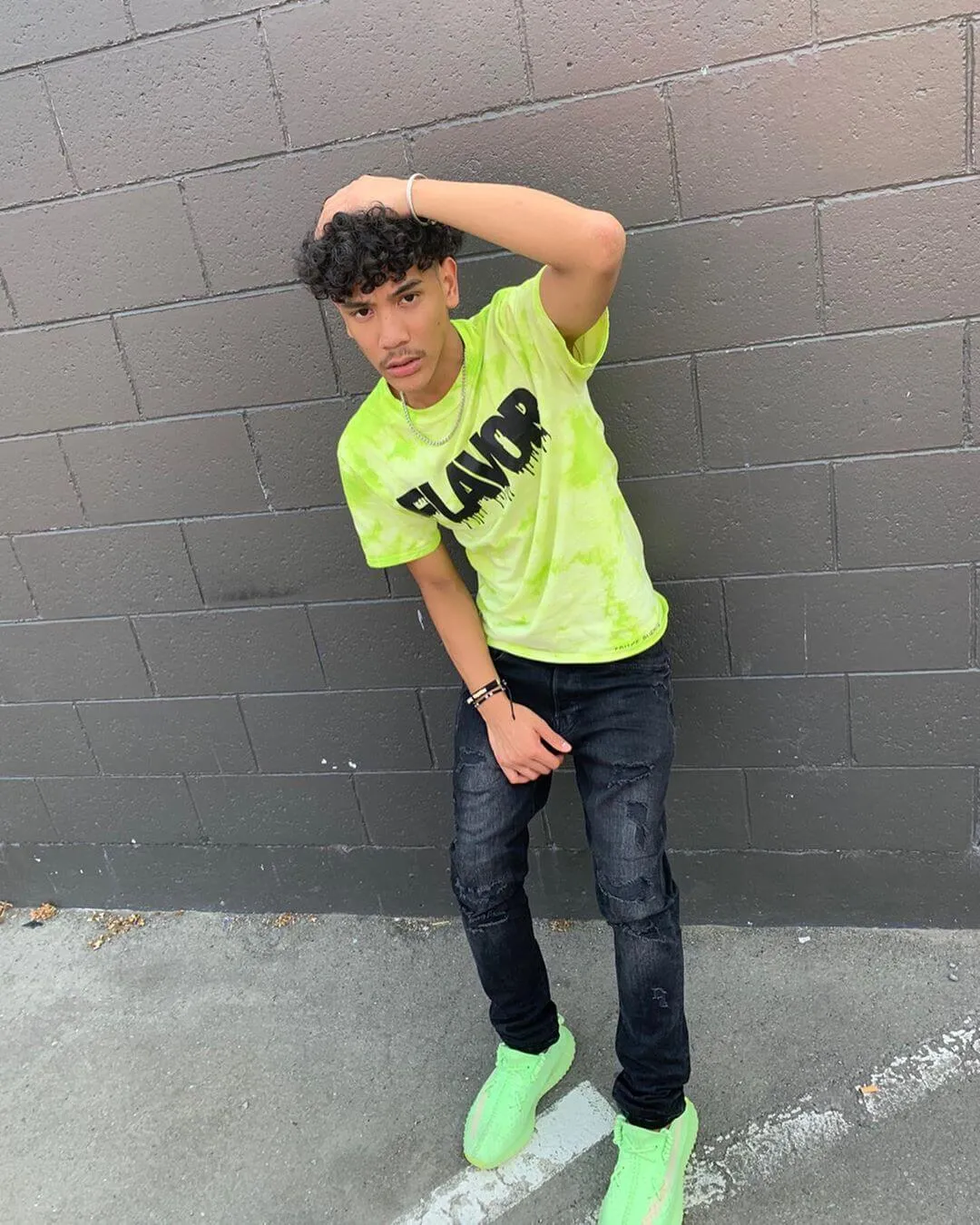 Black Flavor | Lime Cloud Tee