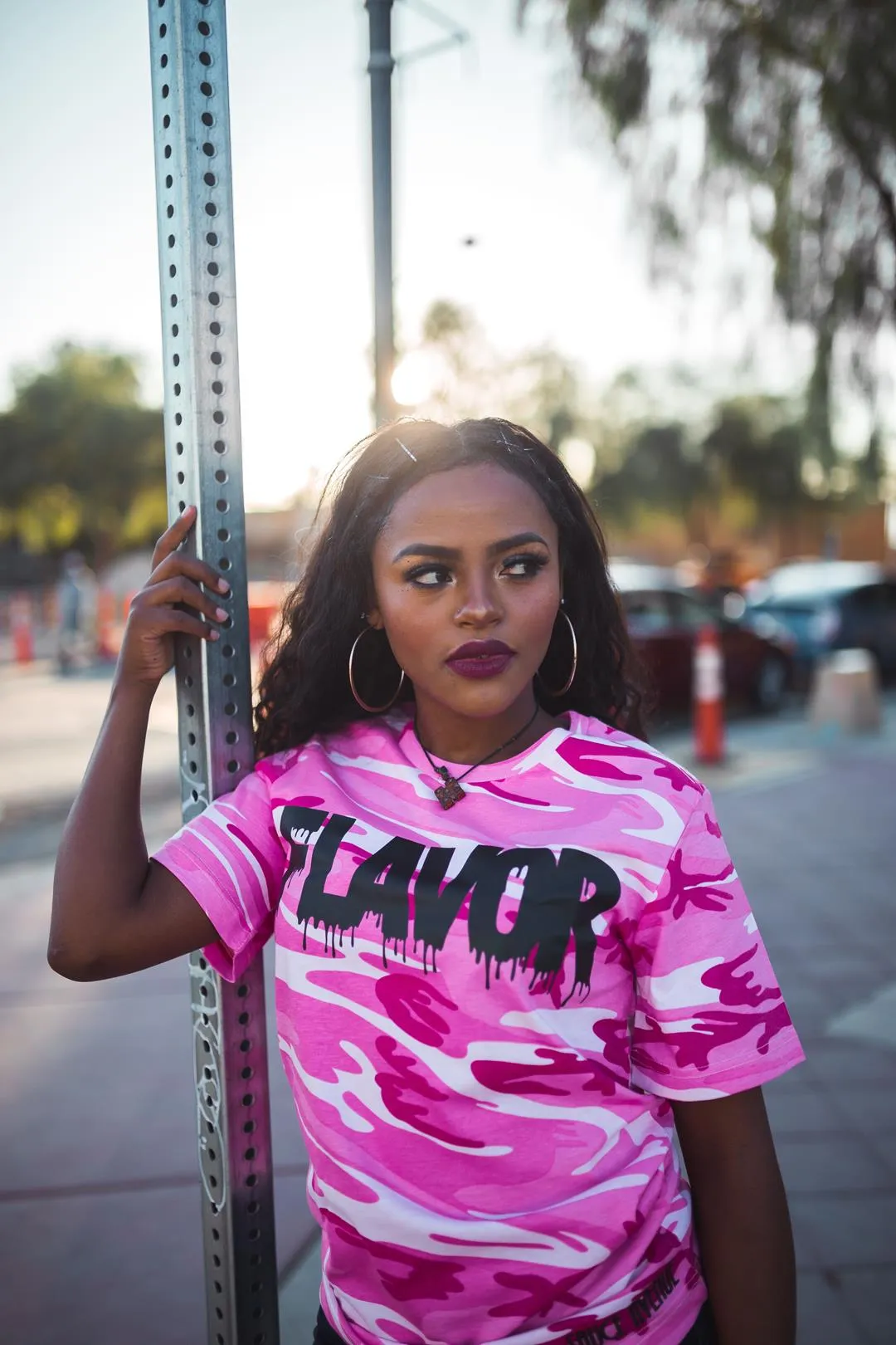 Black Flavor | Pink Camo Tee