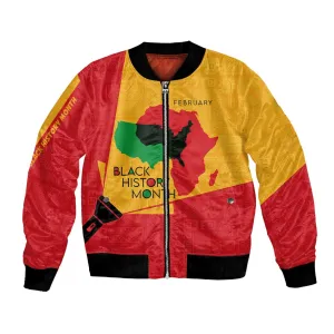 Black History Month Bomber Jacket - African February Design DT02