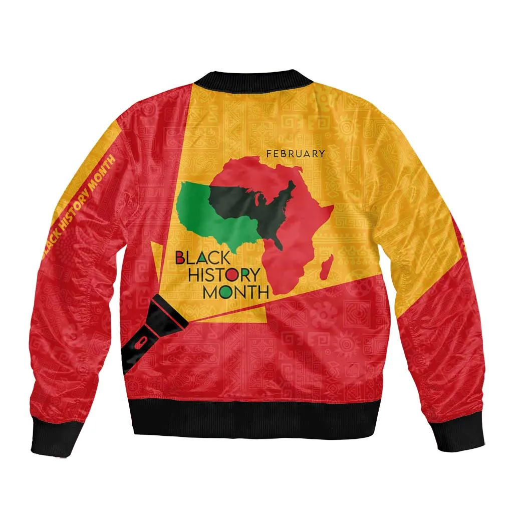 Black History Month Bomber Jacket - African February Design DT02