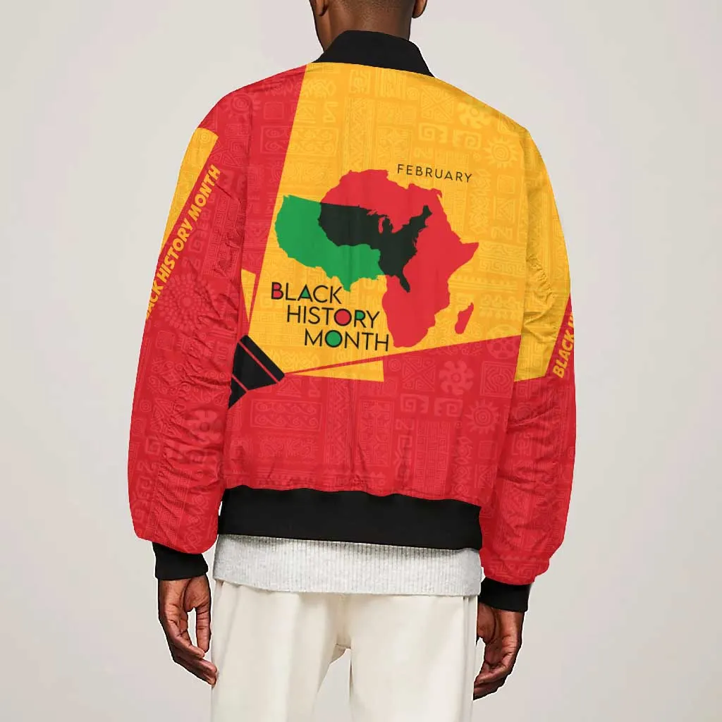 Black History Month Bomber Jacket - African February Design DT02