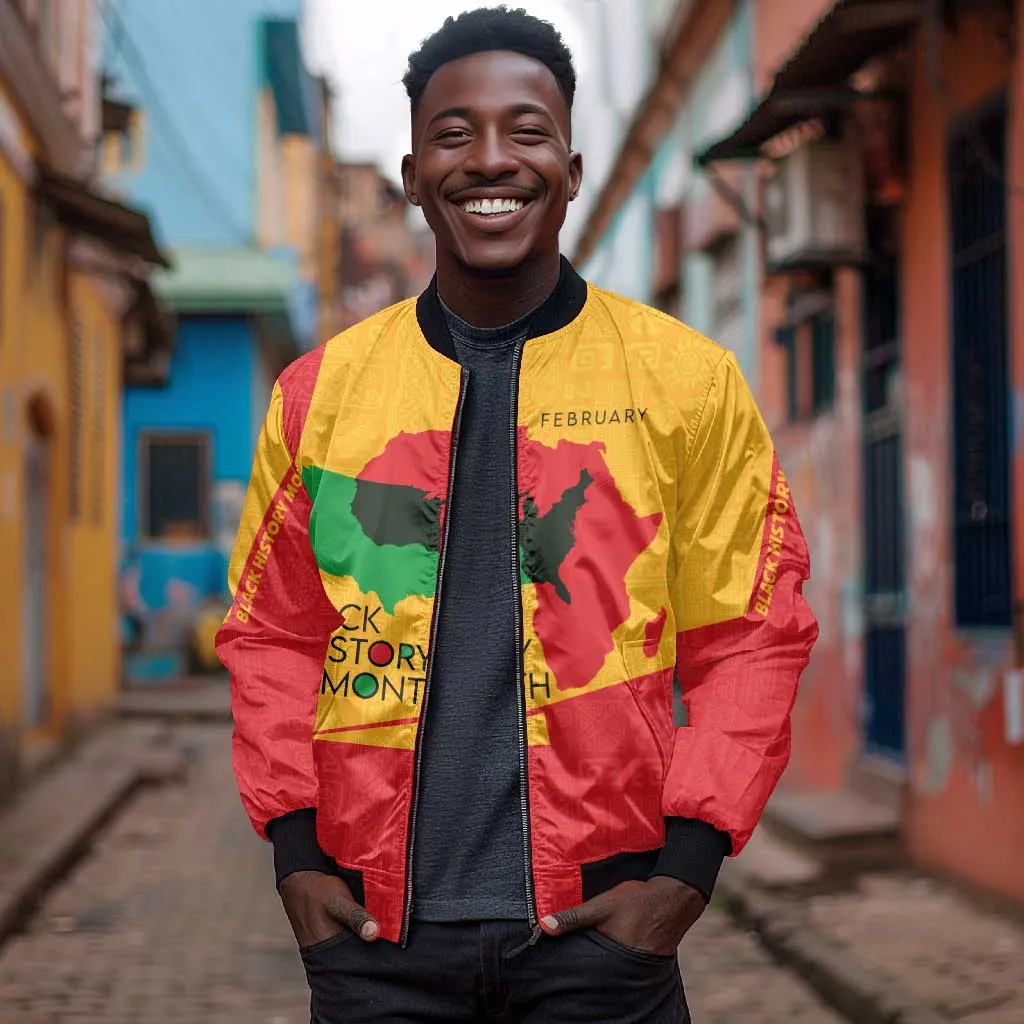 Black History Month Bomber Jacket - African February Design DT02