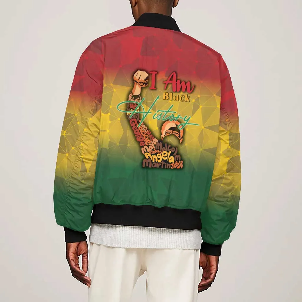 Black History Month Bomber Jacket I Am Black DT04