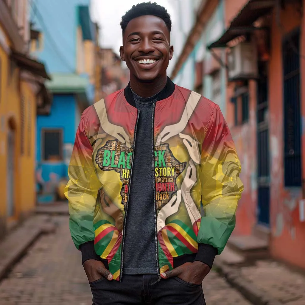 Black History Month Bomber Jacket I Am Black DT04