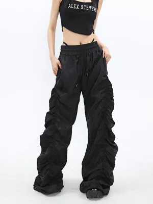 Black Ruched Pants