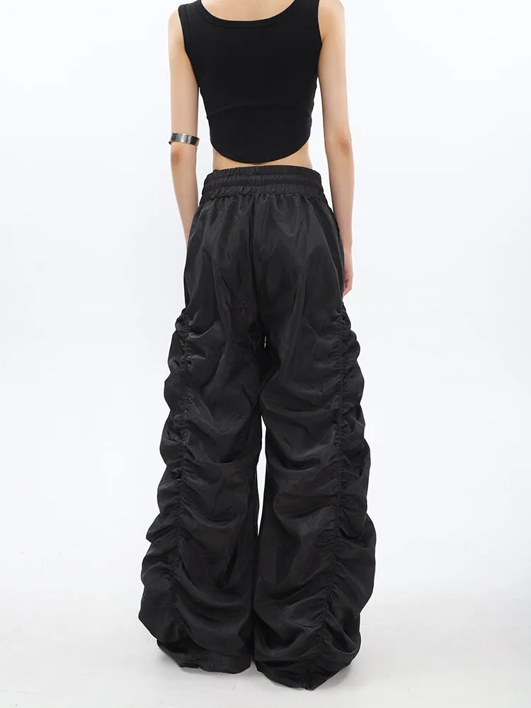 Black Ruched Pants