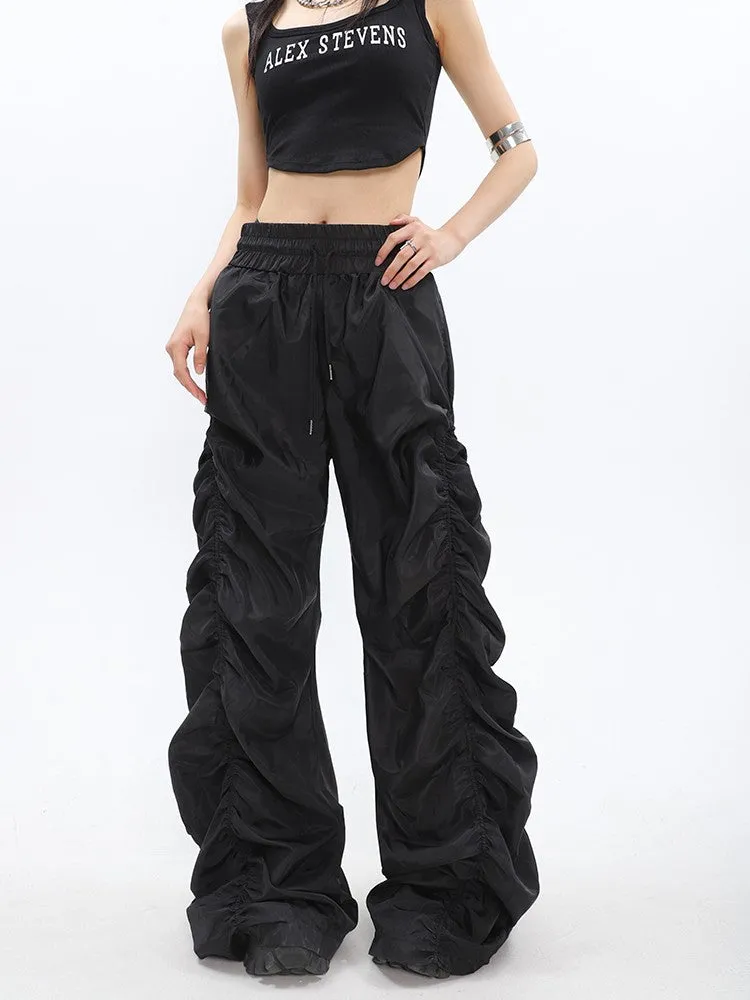 Black Ruched Pants