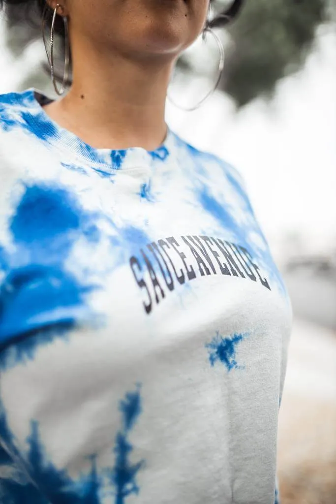Black SA Curve | Blue Cloud Tee