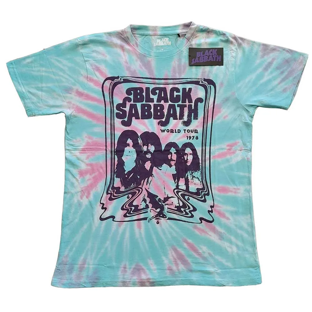 Black Sabbath Unisex T-Shirt - World Tour '78 (Wash Collection)