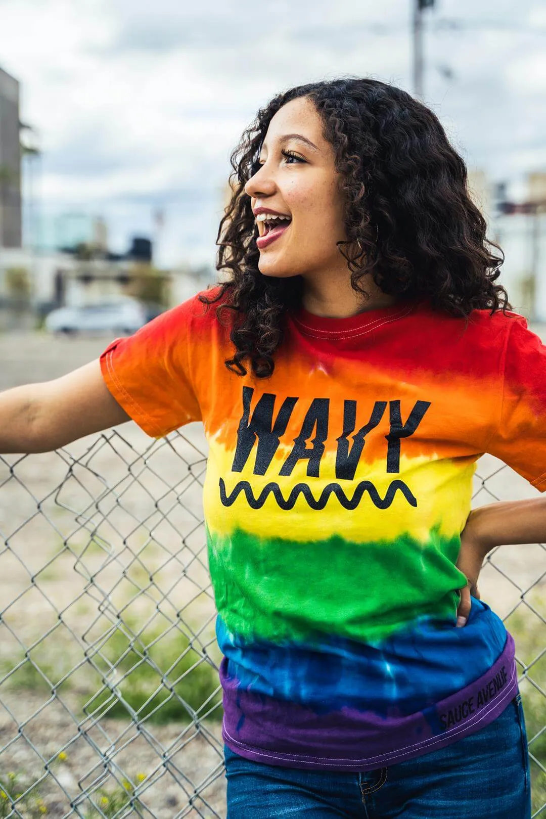 Black Wavy | Rainbow Pride Tee