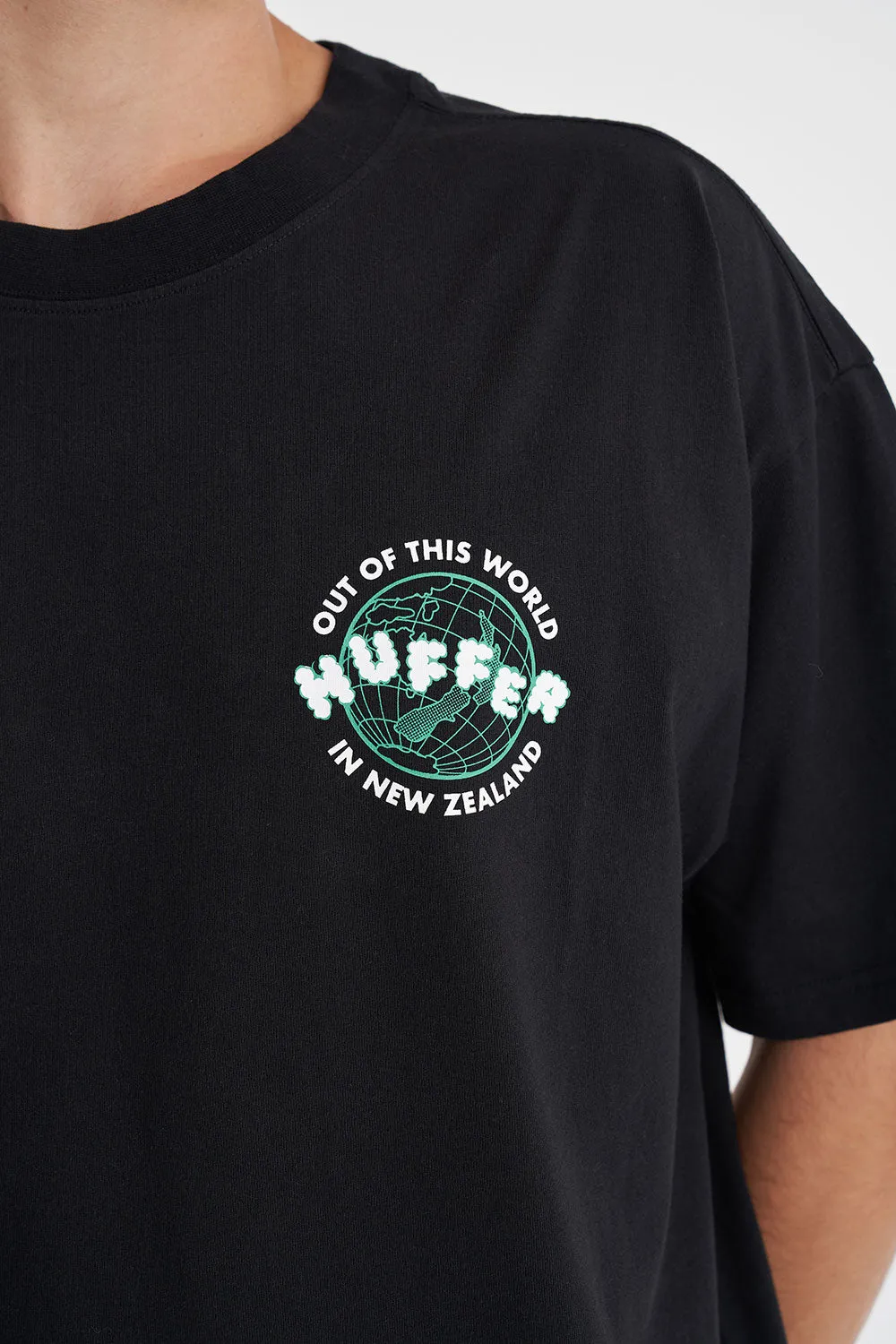 Block Tee 220/Stratos - Washed Black