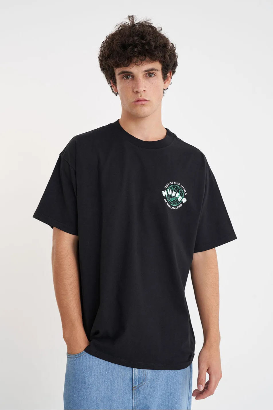 Block Tee 220/Stratos - Washed Black
