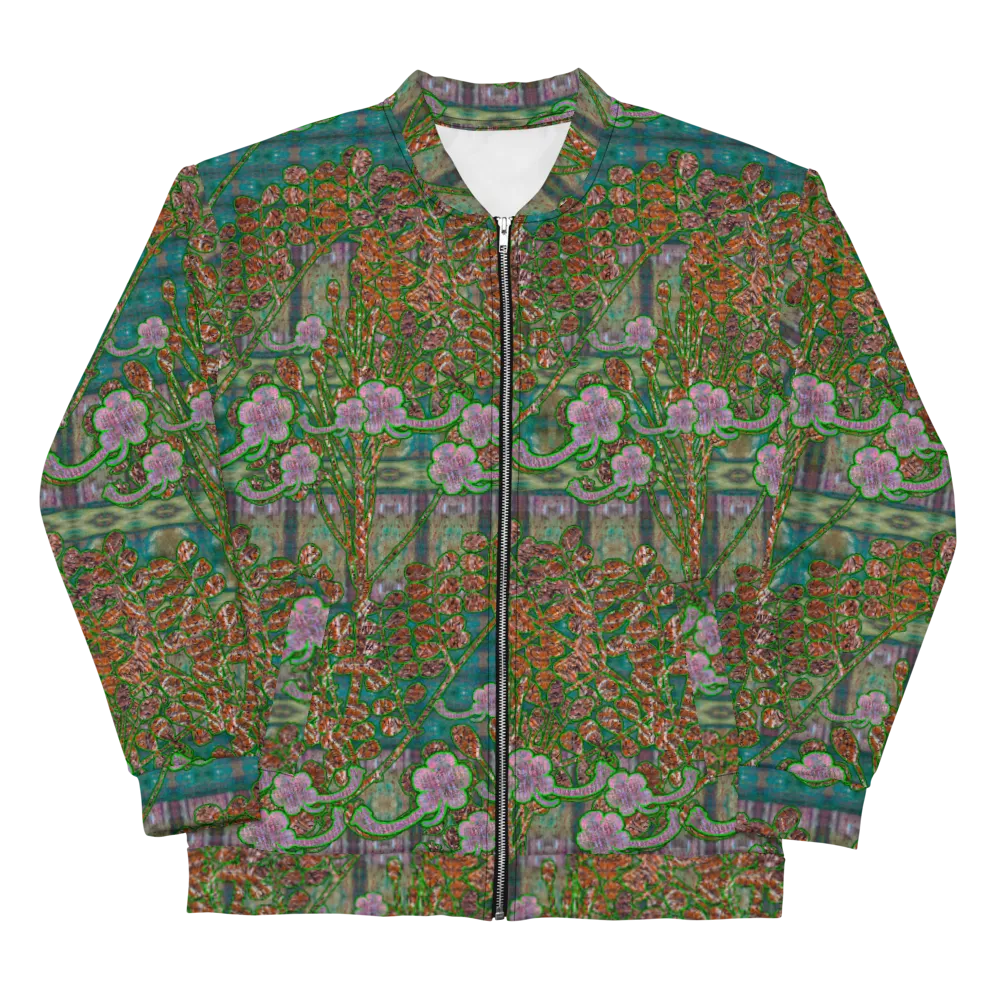 Bomber Jacket (Unisex)(WindSong Flower) RJSTH@Fabric#4 RJSTHW2022 RJS