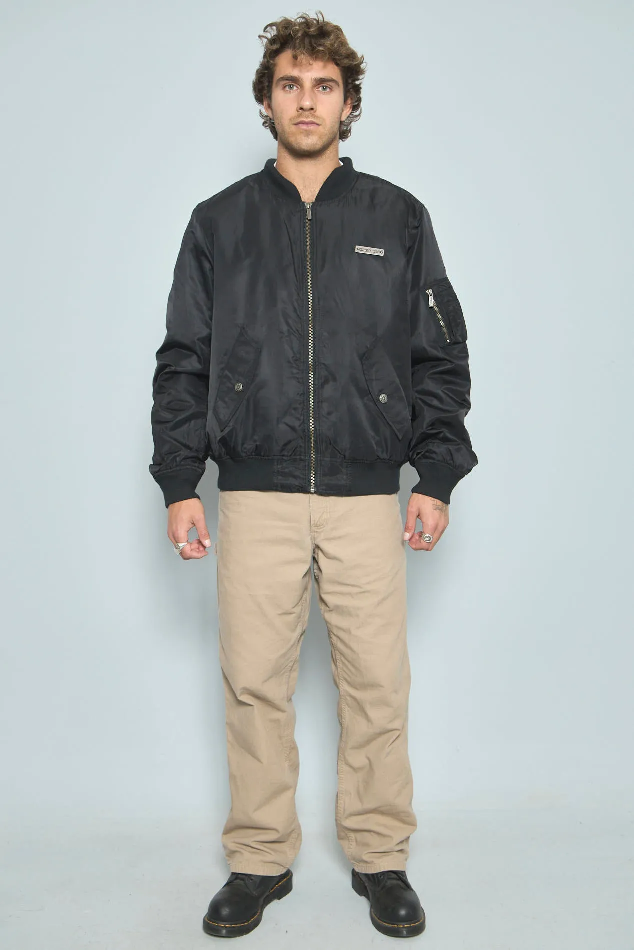 Bomber Negro harley davidson Talla L