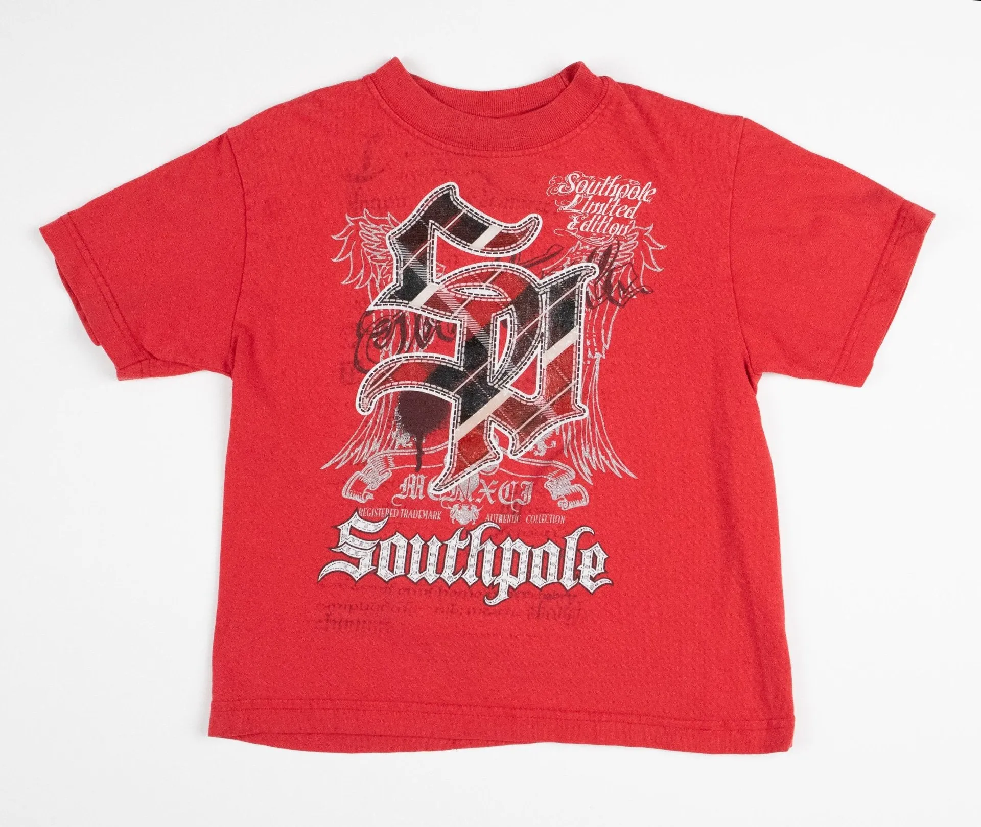 BOY SIZE 5 YEARS - SOUTHPOLE, Graphic Cotton T-shirt VGUC B49