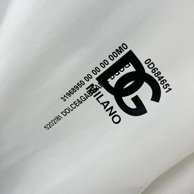 Branded White Logo-Embroidered Oversized  T-shirt