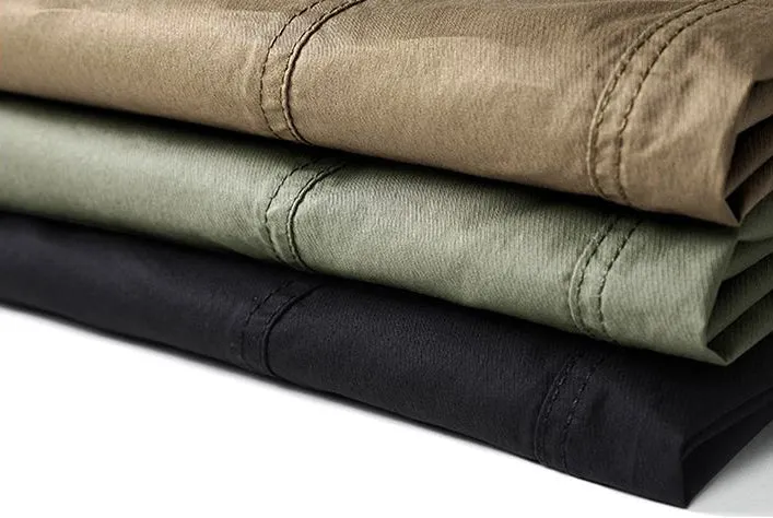 Breathable Solid Drawstring Waist Chinos for Modern Men