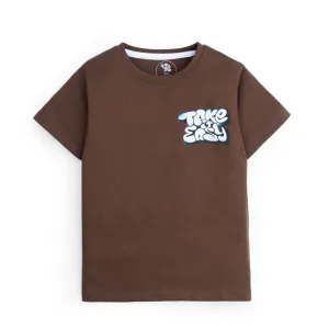 Brown Graphic T-Shirt