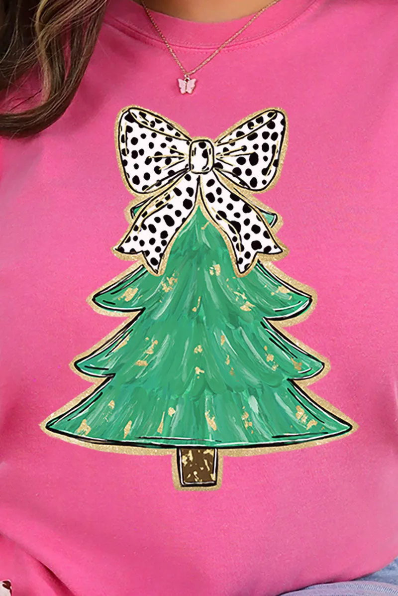 Brushed Green Christmas Tree Comfort Colors Adult Ring-Spun Cotton Tee