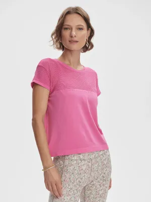 Calloway Boxy Tee - Ibis Rose