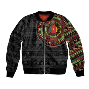 Cameroon African Tribal Pattern Bomber Jacket Chest Arm Tattoo LT15