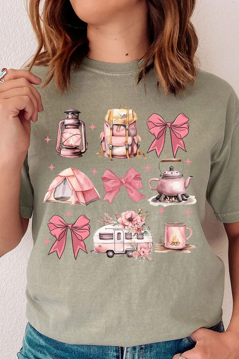 Camping Coquette Comfort Colors Adult Ring-Spun Cotton Tee