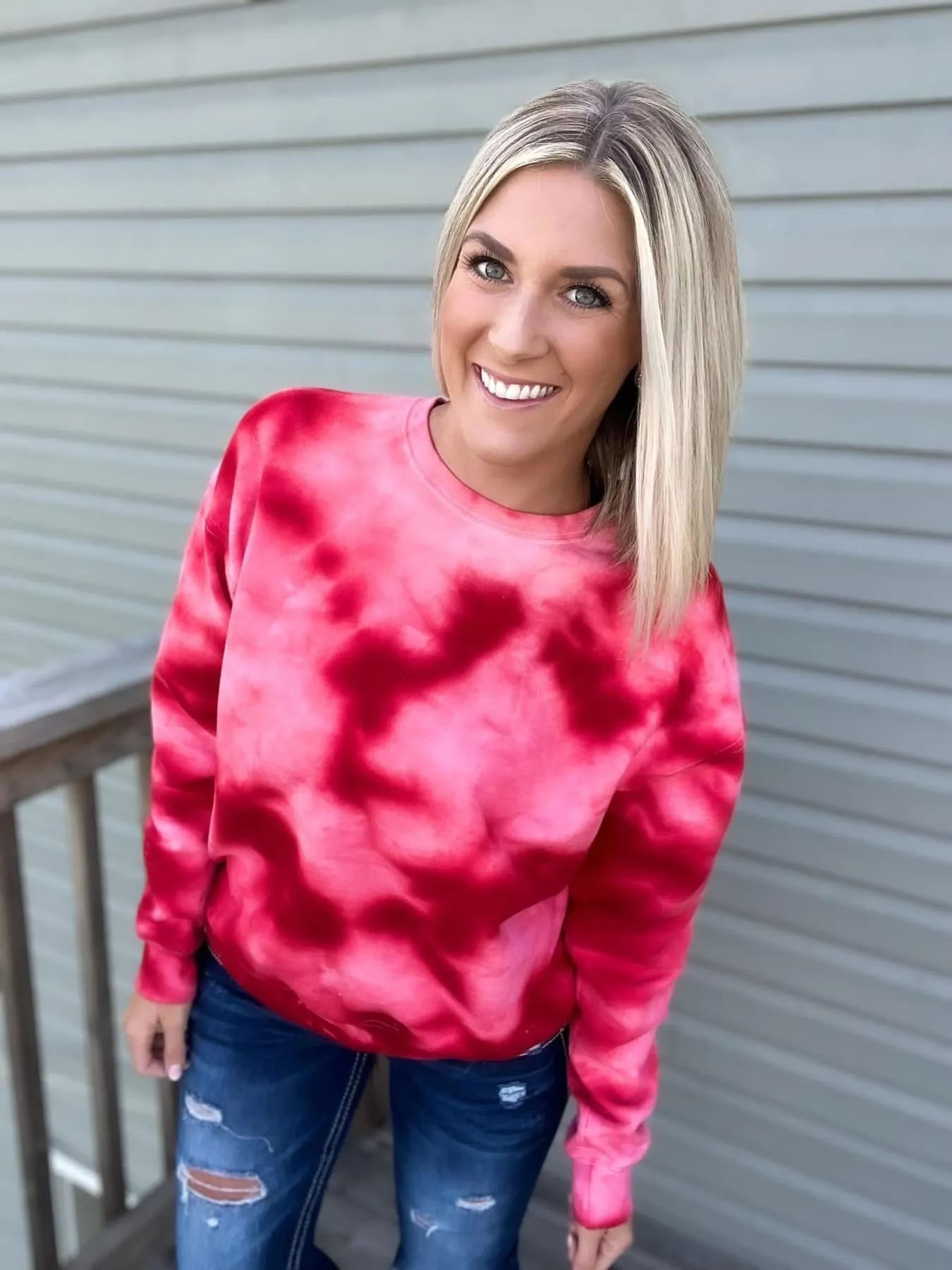 Candy Cane Ice Dye