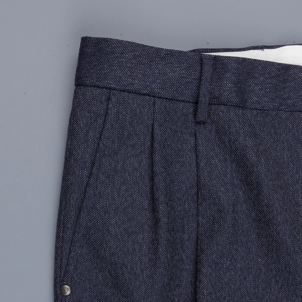 Caruso trousers Blu wool indigo