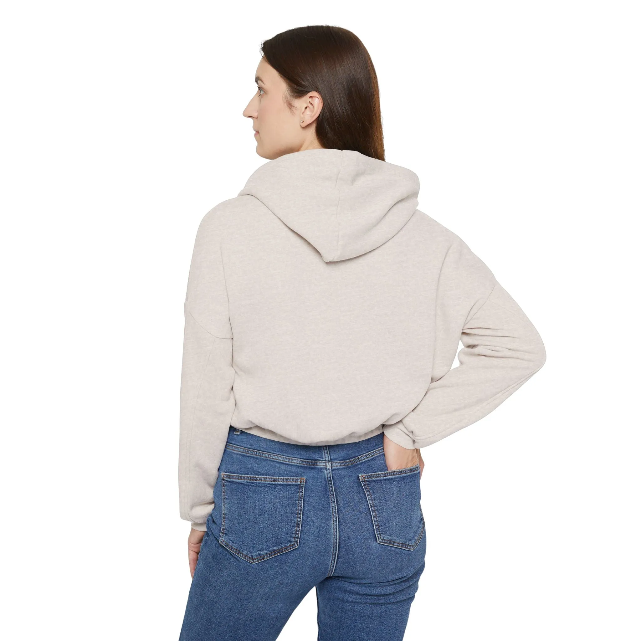 Cat mom - Women's Cinched Bottom Hoodie
