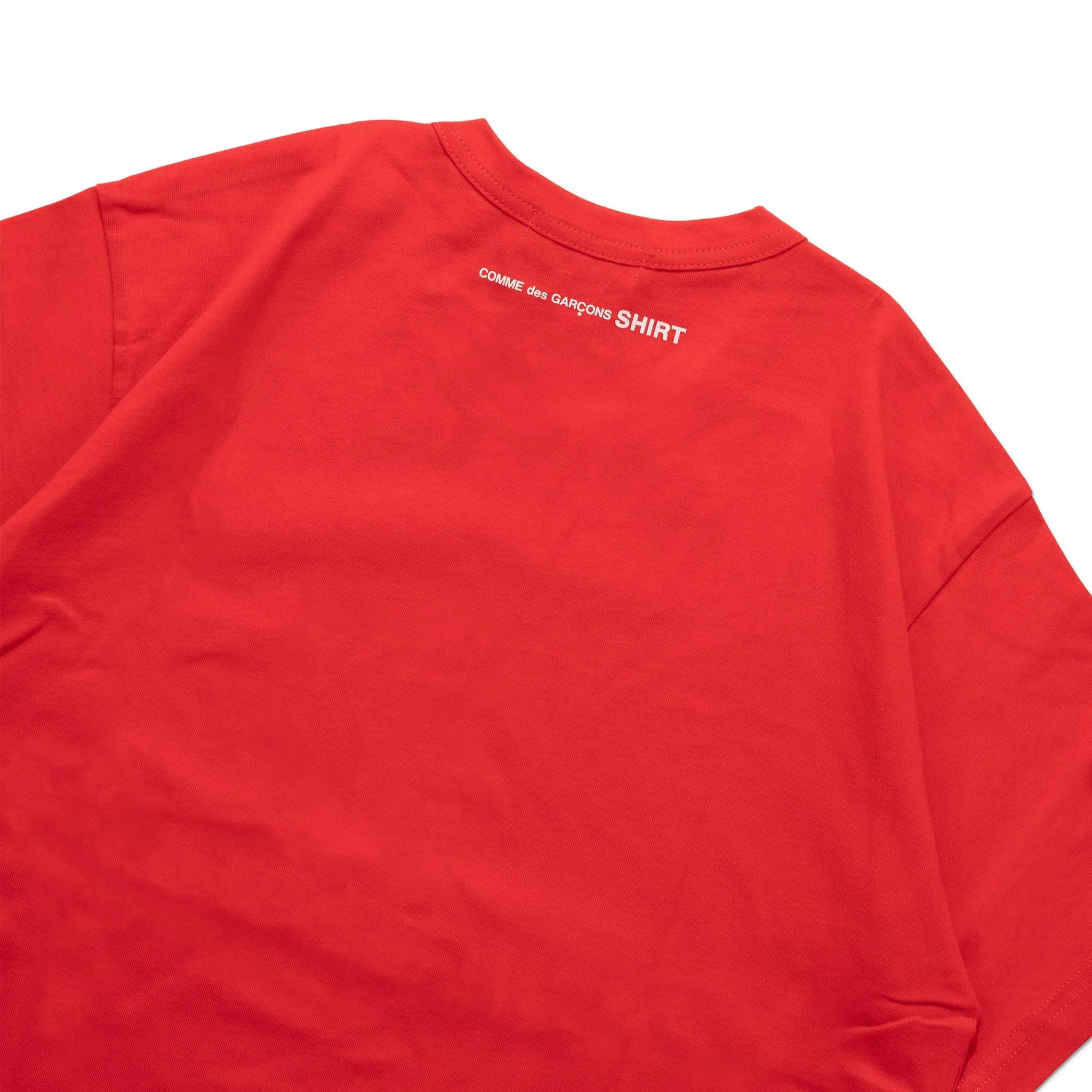 CDG Shirt Rear S/S Logo Tee FJ-T016-W22 Red