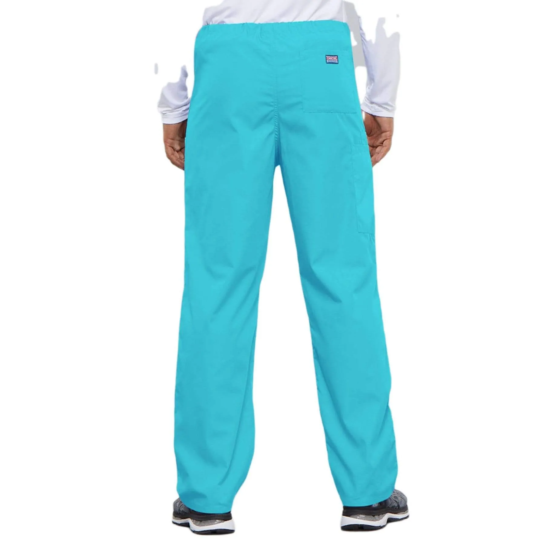 Cherokee Workwear 4100 Scrubs Pants Unisex Drawstring Cargo Turquoise