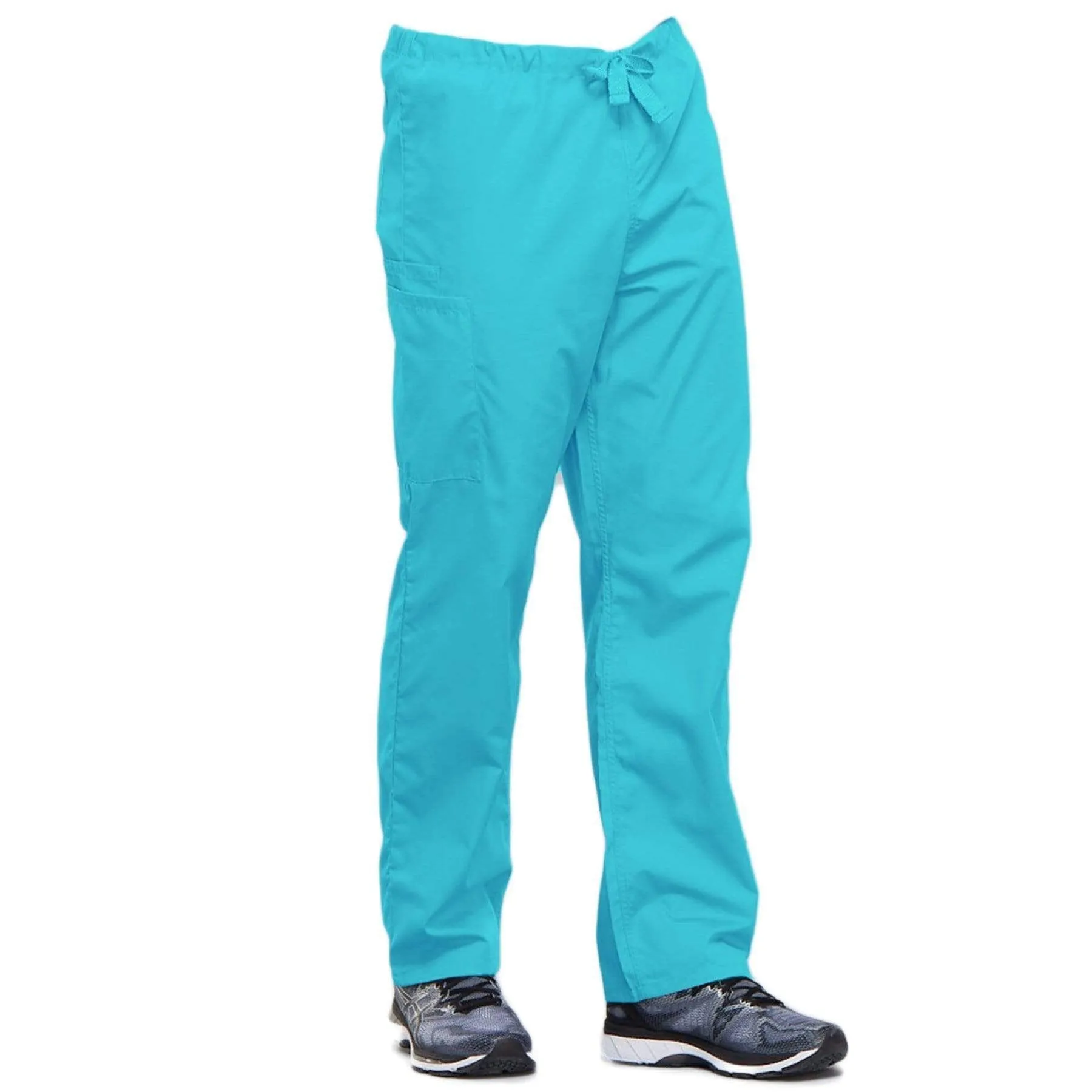 Cherokee Workwear 4100 Scrubs Pants Unisex Drawstring Cargo Turquoise