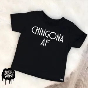 CHINGONA AF Shirt (Chingona as f*ck) Kid's Shirt